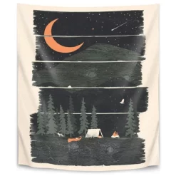 Americanflat Wish I Was Camping By NDTank Wall Tapestry -Wall Charm Deals Store GUEST aeb5a212 8611 424d 9552 4020b915fc4c