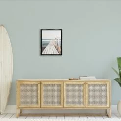 Stupell Industries Waterfront Beach Dock Private Pier Coastal Photography