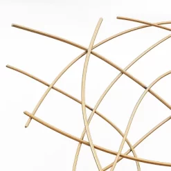 LuxenHome 26.4" Square Gold Abstract Metal Wall Decor -Wall Charm Deals Store GUEST b111e8d6 5829 46d6 a6fa e5ea48f336e0