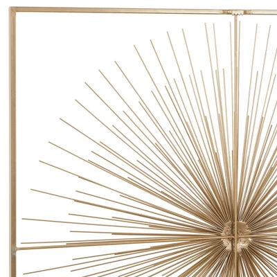 Metal Starburst Handmade Large 3D Wall Decor With Gold Frame Gold - CosmoLiving By Cosmopolitan 17 Metal Starburst Handmade Large 3D Wall Decor With Gold Frame Gold - CosmoLiving By Cosmopolitan - Image 17