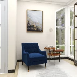 Contemporary Canvas Abstract Framed Rectangle Wall Art With Gold Frame Black - CosmoLiving By Cosmopolitan -Wall Charm Deals Store GUEST b23fa996 7369 4407 af97 12b3b5cfbf18