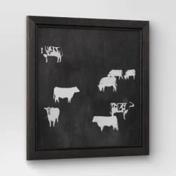 (Set Of 2) 12" X 12" Cow Collection II Framed Wall Canvases - Threshold™ -Wall Charm Deals Store GUEST b344498b 2140 4a52 b3be 29b42cd41f2d