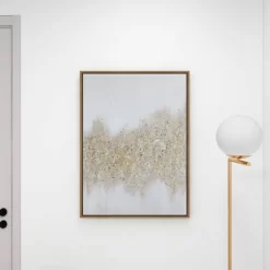 Glam Metal Abstract Framed Wall Art With Gold Frame Gold - CosmoLiving By Cosmopolitan -Wall Charm Deals Store GUEST b3ecddeb cc63 459e a5f3 a52cc528dcc1