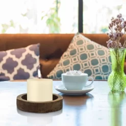 6pk Unscented Flat Top Smooth Pillar Candles Ivory - Stonebriar Collection -Wall Charm Deals Store GUEST b678ec2e 07fa 4721 8244 f2ec57bc48b7