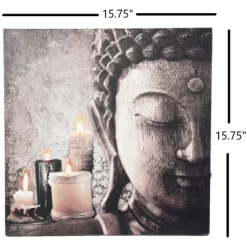 LuxenHome Zen Buddha And Candles Lighted Canvas Print 13 LuxenHome Zen Buddha And Candles Lighted Canvas Print -Wall Charm Deals Store GUEST b6cef3cf 10c1 41a7 b4d9 99048329945b