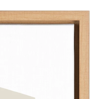 23" X 33" Sylvie Constructed I Neutral Framed Wall Canvas By Statement Goods Natural - Kate & Laurel All Things Decor 2 23" X 33" Sylvie Constructed I Neutral Framed Wall Canvas By Statement Goods Natural - Kate & Laurel All Things Decor - Image 2