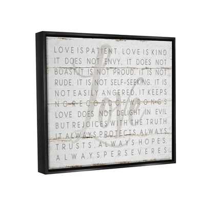 Stupell Industries Love Is Patient Grey On White Planked Look 2 Stupell Industries Love Is Patient Grey On White Planked Look - Image 2