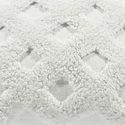 20"x20" Oversize Tufted Diagonal Family-Friendly Square Throw Pillow Cover White - Lush Décor -Wall Charm Deals Store GUEST b8d3e6dd 6036 4274 af88 f1ae25cb63d1