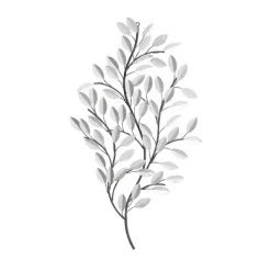 Metal Leaf Metallic Wall Decor With Stem - Olivia & May -Wall Charm Deals Store GUEST beda54eb 2864 4d33 978c 0dc069613ff1