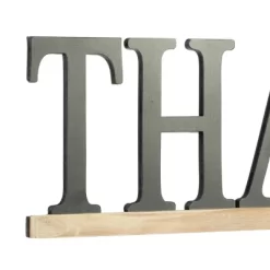 Wood Sign Thankful Wall Decor Black - Olivia & May -Wall Charm Deals Store GUEST bf452418 e18d 4b6d ae0c 3e2e22e8b1f9