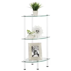 MDesign Glass/Metal Household Corner Organizer Shelf -Wall Charm Deals Store GUEST c0179228 4f5e 4c3b af25 b36f2e721b09