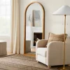 32" X 72" Wooden Arch Mirror Brown - Threshold™ Designed With Studio McGee