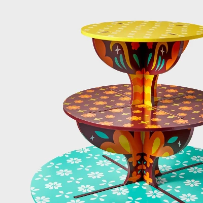 Día De Muertos 3-Tier Wood Decorative Tray - Designed With Luis Pinto 2 Día De Muertos 3-Tier Wood Decorative Tray - Designed With Luis Pinto - Image 2