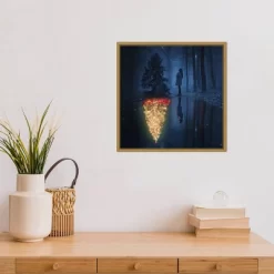 16" X 16" The Hope Of Christmas Tree By Terry F Framed Canvas Wall Art - Amanti Art -Wall Charm Deals Store GUEST c105dec0 e213 47a1 bc97 95bf91e103be