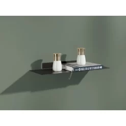 Dolle Katana Floating Metal Shelf (32") - Black