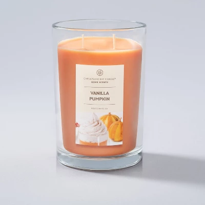 19oz Glass Jar Vanilla Pumpkin Candle - Home Scents 3 19oz Glass Jar Vanilla Pumpkin Candle - Home Scents - Image 3