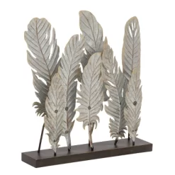 Natural Reflections Rustic Iron Feather Table Sculpture (20"x21") - Olivia & May -Wall Charm Deals Store GUEST c2a135b1 b73e 48f2 9ddb 132437add3d2