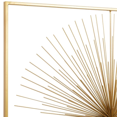 Metal Starburst Handmade Large 3D Wall Decor With Gold Frame Gold - CosmoLiving By Cosmopolitan 18 Metal Starburst Handmade Large 3D Wall Decor With Gold Frame Gold - CosmoLiving By Cosmopolitan - Image 18