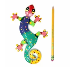 Global Crafts Eight Inch Painted Gecko Recycled Haitian Metal Wall Art -Wall Charm Deals Store GUEST c4487b8d c560 435c 8f27 ad7d3a55f62e