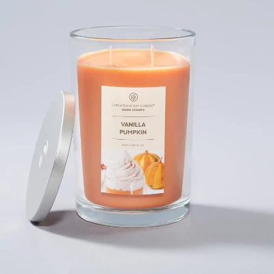 19oz Glass Jar Vanilla Pumpkin Candle - Home Scents 2 19oz Glass Jar Vanilla Pumpkin Candle - Home Scents - Image 2