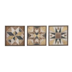Wood Geometric Southwestern Wall Decor Set Of 3 - Olivia & May -Wall Charm Deals Store GUEST c503ecc9 5fff 4f98 8110 0c08f0989b4d