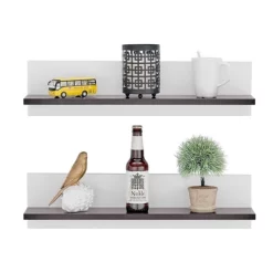 23.62" Set Of 2 Repose Display Photo Ledge Shelves - Danya B. -Wall Charm Deals Store GUEST c658181d 6db2 4adf b200 f94ae60c9d69