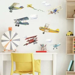 Vintage Planes Peel And Stick Wall Decal - RoomMates