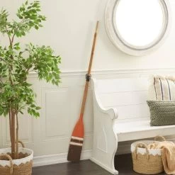 Wood Paddle Novelty Canoe Oar Wall Decor With Arrow And Stripe Patterns - Olivia & May -Wall Charm Deals Store GUEST c71e400c 6988 449c 884e 42a24313acab