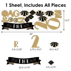 Big Dot Of Happiness Roaring 20’s - Peel And Stick 1920s Art Deco Jazz Party Decoration - Wall Decals Backdrop -Wall Charm Deals Store GUEST c81ac9b7 f22b 4725 bf02 34c14afe0495