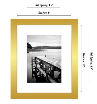 Picture Frame - Made Of MDF / Lead Free Polished Glass Horizontal And Vertical Formats For Wall And Tabletop - 8" X 10" Or 11" X 14" - Americanflat 1 Picture Frame - Made Of MDF / Lead Free Polished Glass Horizontal And Vertical Formats For Wall And Tabletop - 8" X 10" Or 11" X 14" - Americanflat
