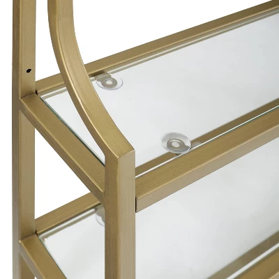 Aimee Wall Shelf Gold - Crosley 4 Aimee Wall Shelf Gold - Crosley - Image 4