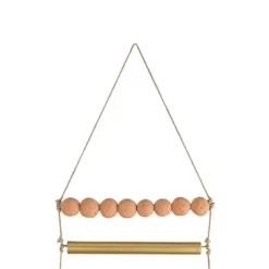Beaded Ladder Wall Hanging Terracotta, Metal & Jute By Foreside Home & Garden -Wall Charm Deals Store GUEST cbb3cc74 7ac4 469f 93fc eedbde5e84e2