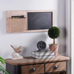 Multi-Functional Wall Memo Board With Chalkboard And File Rack Storage Brown - StyleCraft -Wall Charm Deals Store GUEST cc5a8c91 0161 4a04 a9a9 55c25e1176b1