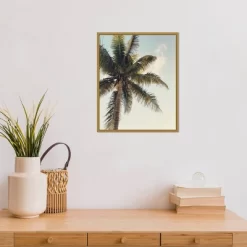16" X 20" Coconut Palm By Olivia Joy Framed Canvas Wall Art - Amanti Art -Wall Charm Deals Store GUEST cf904d93 6224 4dce a6b3 c227347ddf64