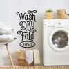 Wash Dry Fold Repeat Peel And Stick Wall Decal Black - RoomMates