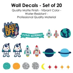 Big Dot Of Happiness Blast Off To Outer Space - Peel And Stick Nursery And Kids Room Vinyl Wall Art Stickers - Wall Decals - Set Of 20 -Wall Charm Deals Store GUEST d0c13447 4b96 4b0f baba 13816eae235a