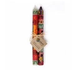 Global Crafts Unscented Hand-Painted Dinner Candles, Set Of 2 -Wall Charm Deals Store GUEST d0fb4363 5a93 4937 ab92 a1c0a46b84f6