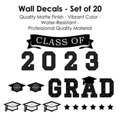Big Dot Of Happiness Class Of 2023 Graduation Cheers Party Wall Decals Set Of 20 -Wall Charm Deals Store GUEST d288de0e 4a6a 4ebe 901a 021a45b8d310