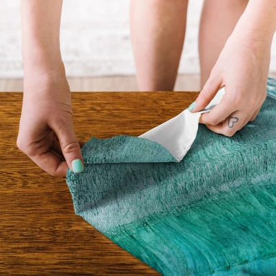 Galleryj9 Aqua Blue Geometric Abstract Textured Painting 50" X 60" Tapestry - Society6 2 Galleryj9 Aqua Blue Geometric Abstract Textured Painting 50" X 60" Tapestry - Society6 - Image 2