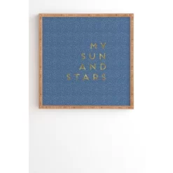 Orara Studio My Sun And Stars Bamboo Framed Wall Art - Deny Designs -Wall Charm Deals Store GUEST d394a536 47b7 4a7a 8851 87fe27a1bce8