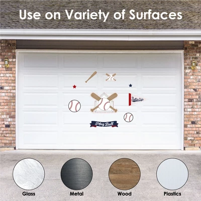 Big Dot Of Happiness Batter Up - Baseball - Peel And Stick Sports Decor Vinyl Wall Art Stickers - Wall Decals - Set Of 20 3 Big Dot Of Happiness Batter Up - Baseball - Peel And Stick Sports Decor Vinyl Wall Art Stickers - Wall Decals - Set Of 20 - Image 3