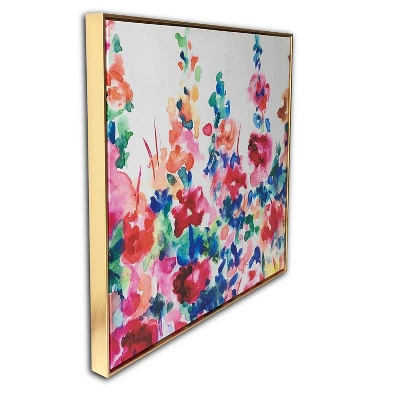 29" X 29" Happy Garden Floating Framed Wall Canvas - Gallery 57 3 29" X 29" Happy Garden Floating Framed Wall Canvas - Gallery 57 - Image 3