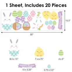 Big Dot Of Happiness Spring Easter Bunny - Peel And Stick Nursery And Home Decor Vinyl Wall Art Stickers - Wall Decals - Set Of 20 11 Big Dot Of Happiness Spring Easter Bunny - Peel And Stick Nursery And Home Decor Vinyl Wall Art Stickers - Wall Decals - Set Of 20 -Wall Charm Deals Store GUEST e035f155 bc06 455f 9852 9a0914bfca7e