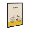 18" X 24" Sylvie Bike Adventure Framed Canvas Wall Art By Apricot And Birch Black - Kate And Laurel