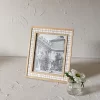 8X10 Inch Tan Plaid Fabric Picture Frame With MDF, Wood & Glass By Foreside Home & Garden