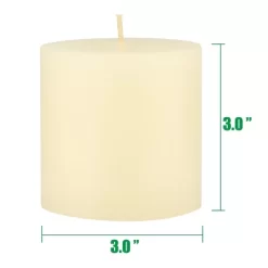6pk Unscented Flat Top Smooth Pillar Candles Ivory - Stonebriar Collection -Wall Charm Deals Store GUEST e186afdd 2e14 4cc0 bedb d79decba4f00