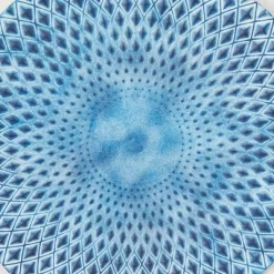 Wood Starburst Radial Plates Framed Wall Art With Black Frame Set Of 4 Blue - Olivia & May -Wall Charm Deals Store GUEST e32fe94e cf94 4ace ac44 380cff1f2d1b