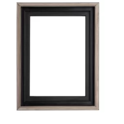 Creative Mark Illusions Floater Frame For 3/4" Depth Stretched Canvas Paintings & Artwork - [Black With Antique Silver] -Wall Charm Deals Store GUEST e52febd3 90c7 47a9 89f6 ee795a41310d