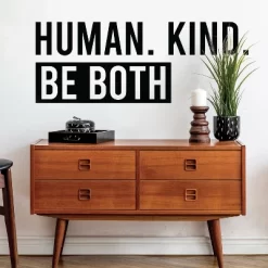Human Kind Peel And Stick Wall Decal Black - RoomMates -Wall Charm Deals Store GUEST e7bf4a30 7d0f 47df be65 db7da440a475