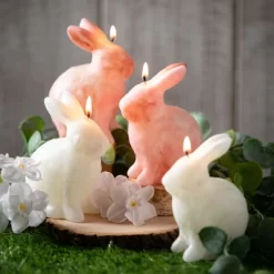 4.75"H Sullivans Pink Bunny Candle - Set Of 2, Pink -Wall Charm Deals Store GUEST ead1ca53 d8ec 442e 9878 b74740ca5dba
